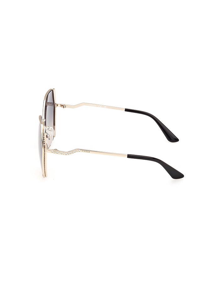 GUESS Women's UV Protection Hexagon Sunglasses - GU7843-S33W61 - Lens Size: 61 Mm - Image 2