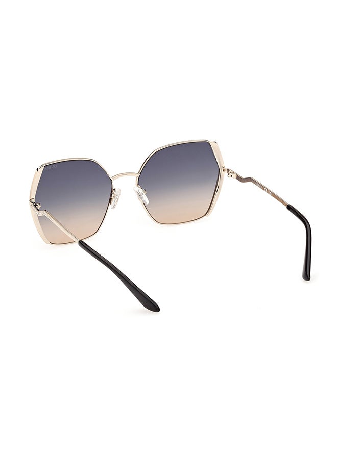 GUESS Women's UV Protection Hexagon Sunglasses - GU7843-S33W61 - Lens Size: 61 Mm - Image 3