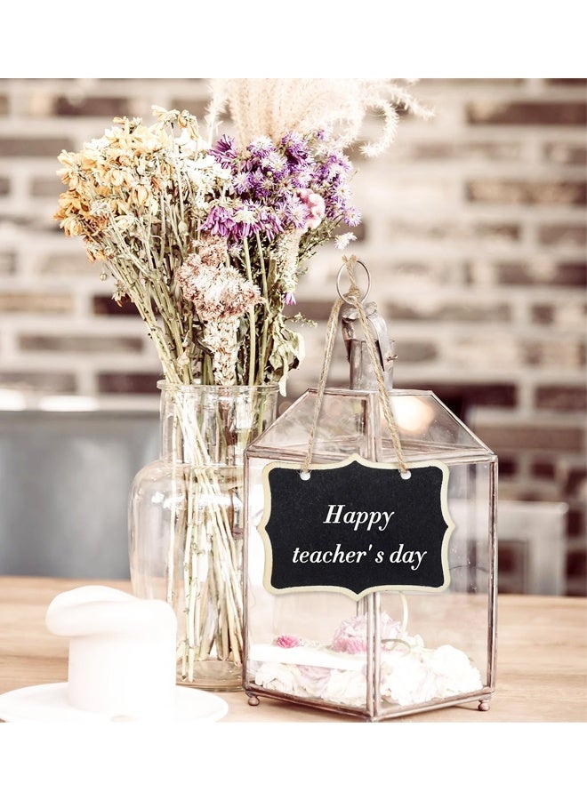 12PCS Mini Wooden Chalkboard Signs, Hanging Blackboard Labels for Party and Food Tags - Image 4