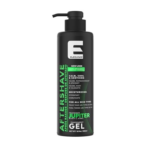 E Elegance Elegance After Shave Lotion for Men 500ml Jupiter Green Real Shaving Relief After Shave that Hydrates and Revitalizes your Skin 169 Oz Jupiter Green - Image 1