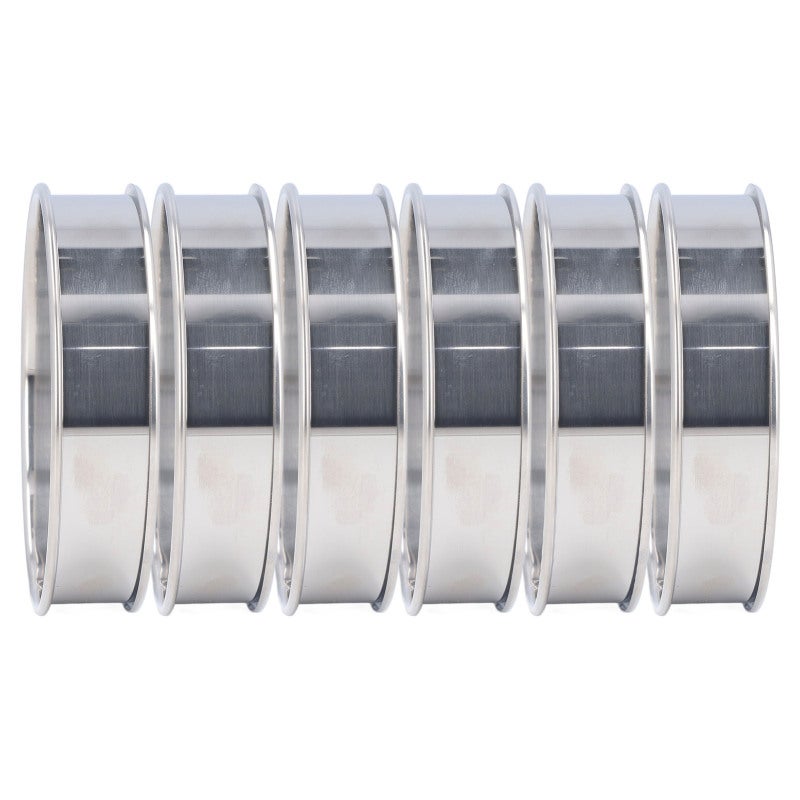 Crumpet Rings 10cm Stainless Steel Double Roll Design Finger Protection - Easy Demoulding English Muffin Rings for Home Baking Enthusiasts - Image 3