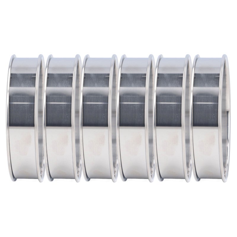 Crumpet Rings 10cm Stainless Steel Double Roll Design Finger Protection - Easy Demoulding English Muffin Rings for Home Baking Enthusiasts - Image 2