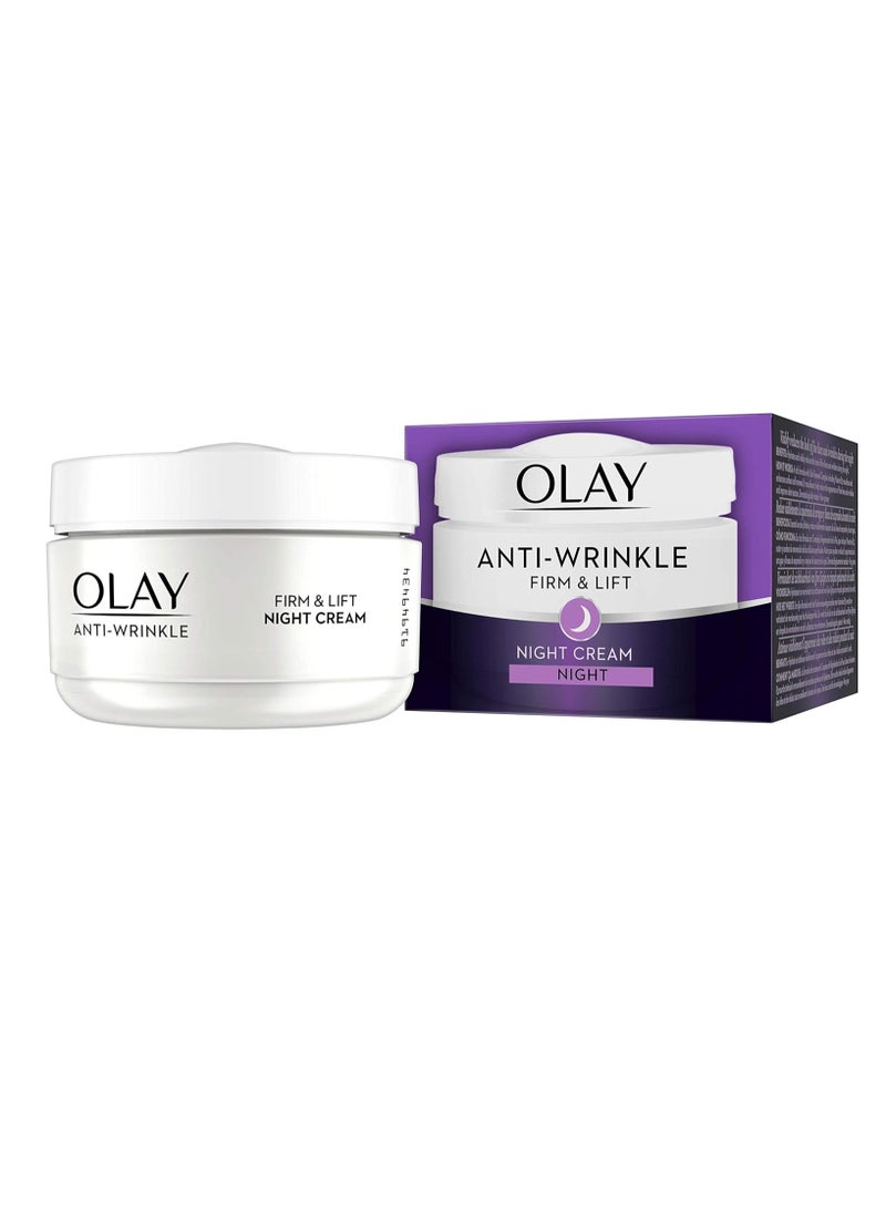 Olay Olay Anti-Wrinkle Firm and Lift Night Cream for 40+, 1.7 Ounce