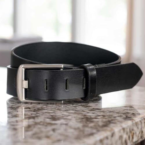 Nickel Smart Black Wide Pin Belt II - 34" - Image 3