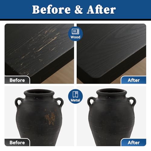 DWIL Black Paint for Metal - Appliance Touch Up Paint, Multi Surface Scratch Repair for Refrigerator, Enamel, Door, Cabinets, Wood, Microwave, 1.5 Fl Oz(Black) - Image 4