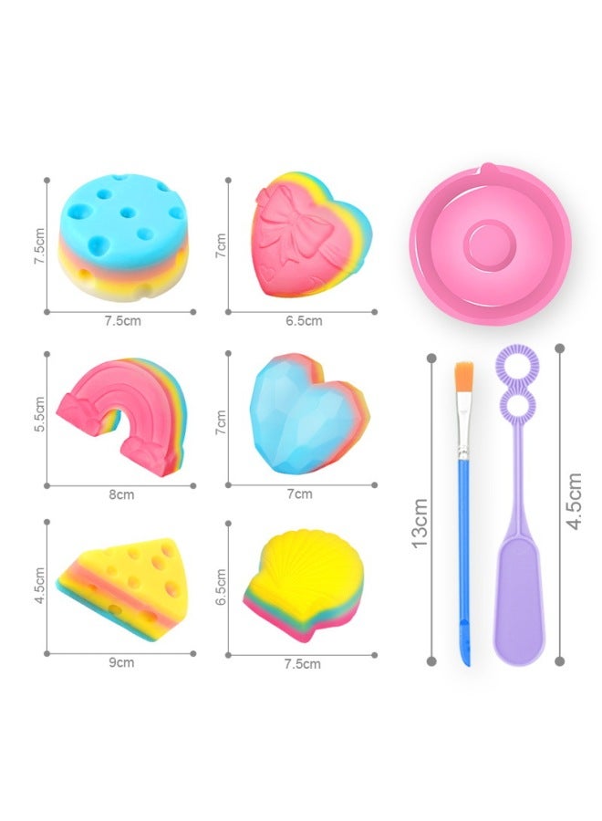 Digging Gem Rainbow Soap Cheese Blind Box Children's Archaeological Digging Treasure Toy Girl Scraping Soap Diy Bracelet-Color:Soap Digger (exquisite Bracelet)  - Image 5