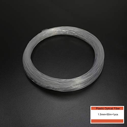 AZIMOM PMMA Plastic End Glow Fiber Optic Cable 1.5mm(0.06in) 50m(164ft)/Roll for Star Sky Ceiling All Kind Led Light Engine Driver Source - Image 3