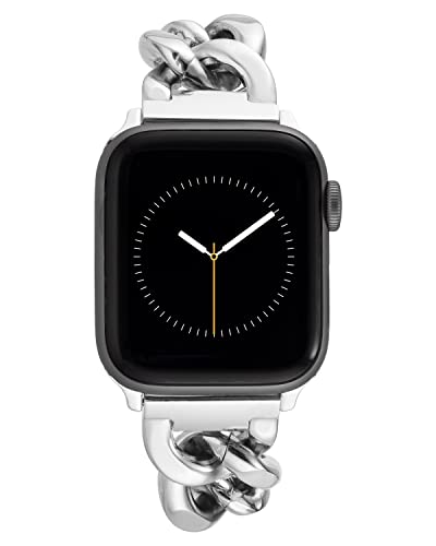 Anne Klein Fashion Chain Bracelet for Apple Watch Secure Adjustable Apple Watch Replacement Band Fits Most Wrists - Image 1