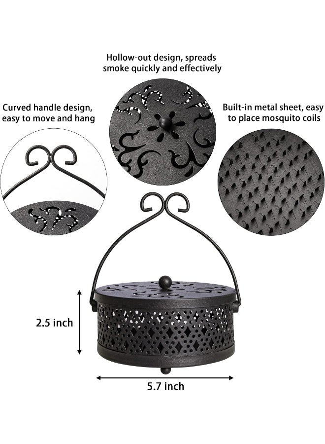 MYLIFEUNIT MyLifeUNIT Mosquito Coil Holder, Retro Portable Mosquito Incense Burner for Home and Camping - Image 2