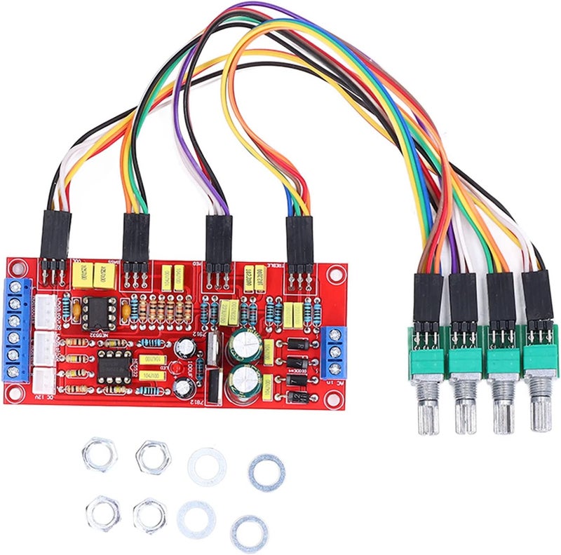NE5532 Preamplifier Board Dual Op Amp Volume Control Module with Treble Midrange Bass Adjustment for Audio Amplifier DIY Projects and Sound Systems - Image 5