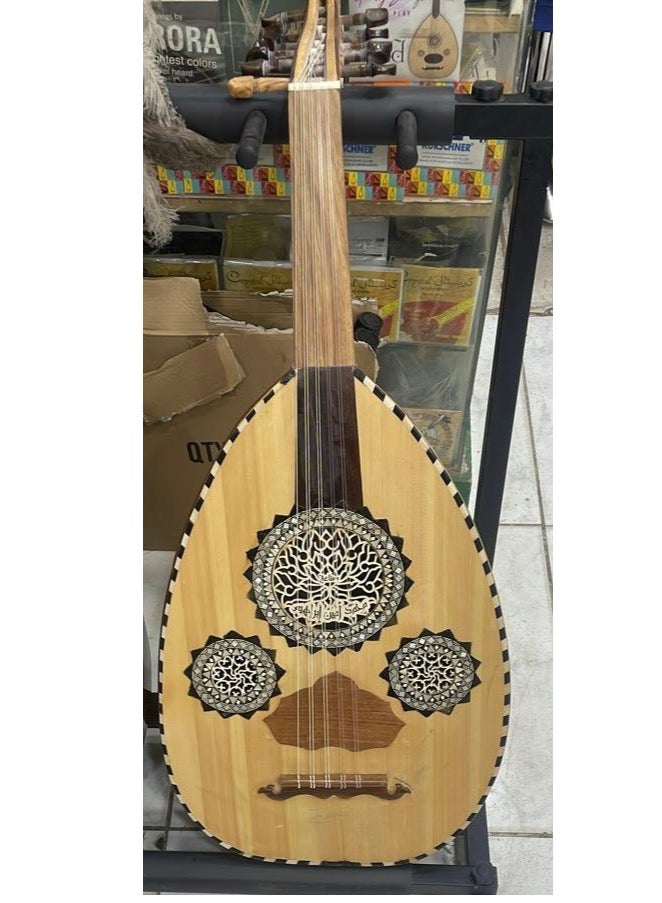 hoormusic Arabic Oud music instrument by muhammad ameen wih bag and picks  - Image 3
