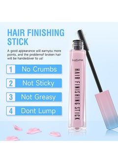 Luxfume Hair Finishing Stick, Broken Hair Finishing Cream Hair Styling Wax Stick, Hair Mascara Styling Gel Refreshing Not Greasy Fixing Bangs Stereotypes Cream For Girls Women  - Image 2