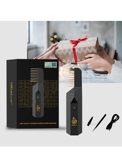 Juud Juud 2 in 1 Rechargeable Portable Electric Incense Burner with Hair Comb Diffuser-USB Arabian Oud Bakhoor Burner for Home,Car and Personal Use Multipurpose Aromatherapy-Ideal for Men,Women  - Image 5