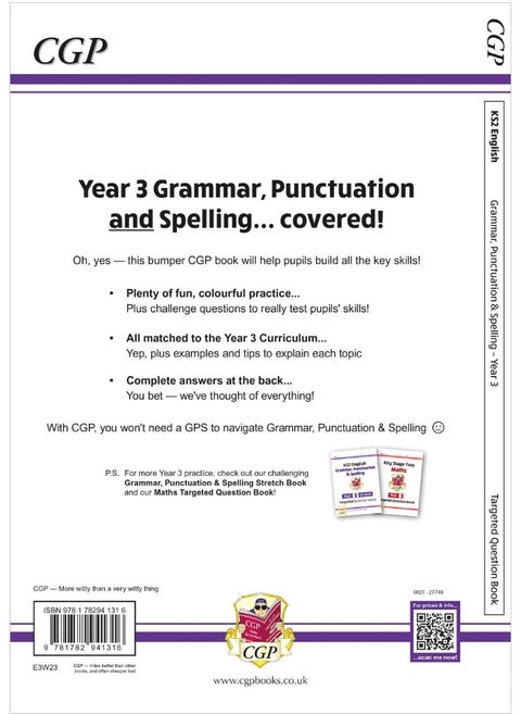 KS2 English Year 3 Grammar, Punctuation & Spelling Targeted Question Book (with Answers)
