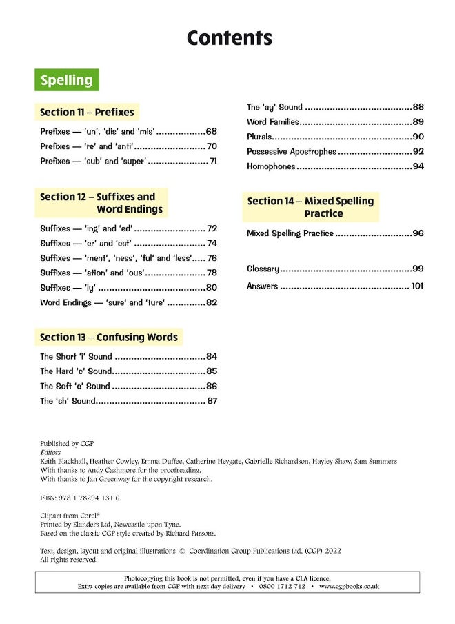 KS2 English Year 3 Grammar, Punctuation & Spelling Targeted Question Book (with Answers)