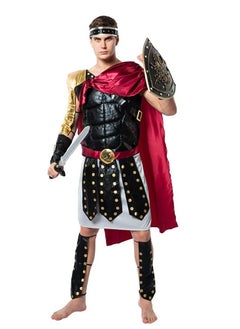 Men Roman Gladiator Costume Halloween Suit Adult Soldier Warrior Armor Spartan Costumes