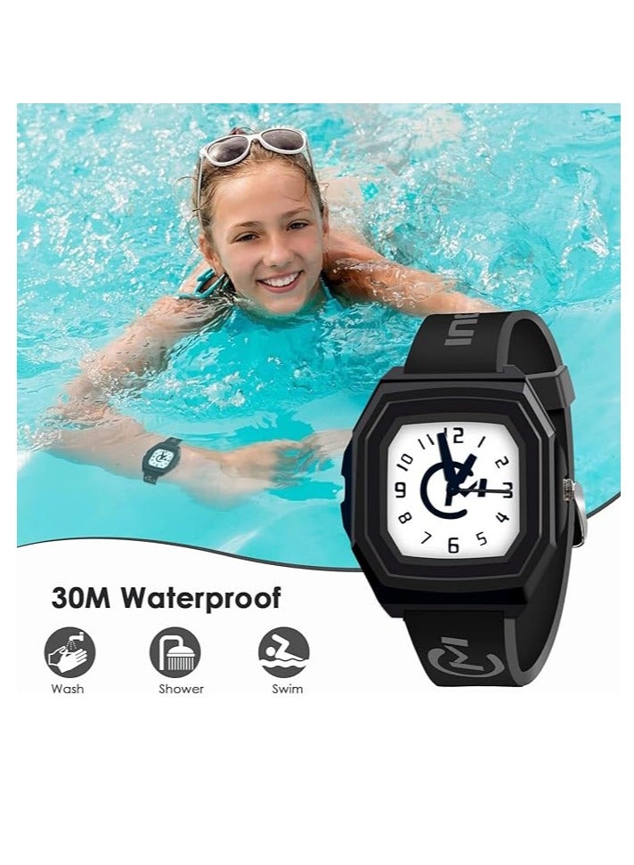 Zikra Kids Watches Girls Outdoor Waterproof Watches 5 10 Years Wrist Watch Children to Learn Time Children Waterproof Learning Time Wrist Watch Easy to Read Time Wrist Watches for Kids Girls Boys - Image 2