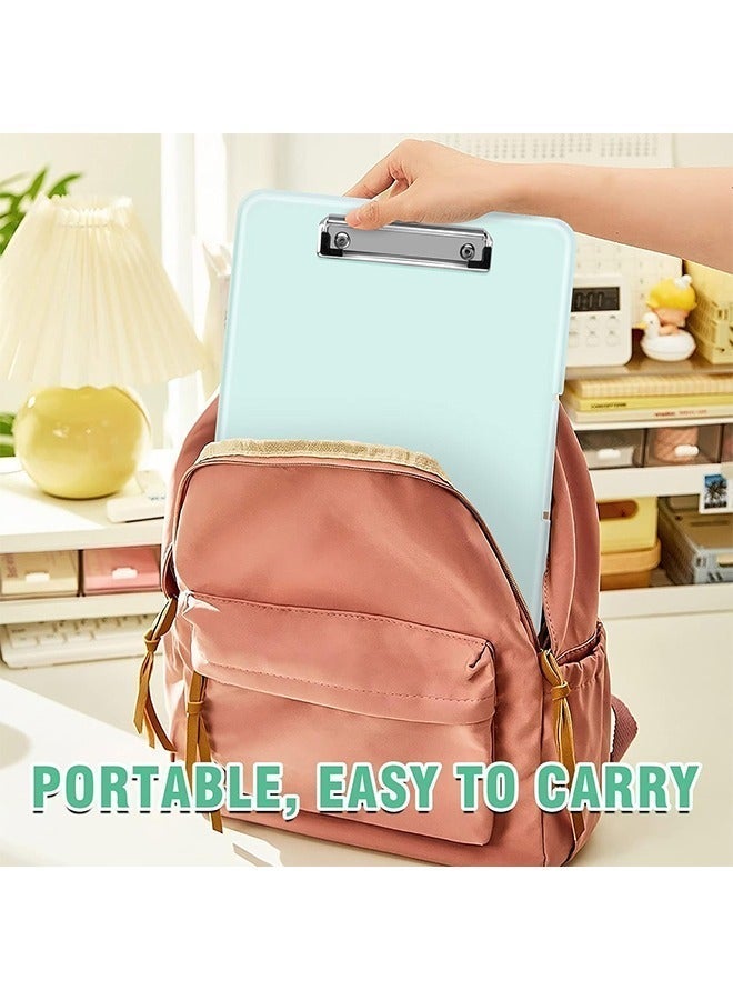 Storage Clipboard, A4 File Folder Box, Document Organizer for Students and Office, 180° Side Opening Portable Polypropylene Case with Low-Profile Clip for Outdoor Work and Test Papers - Image 5