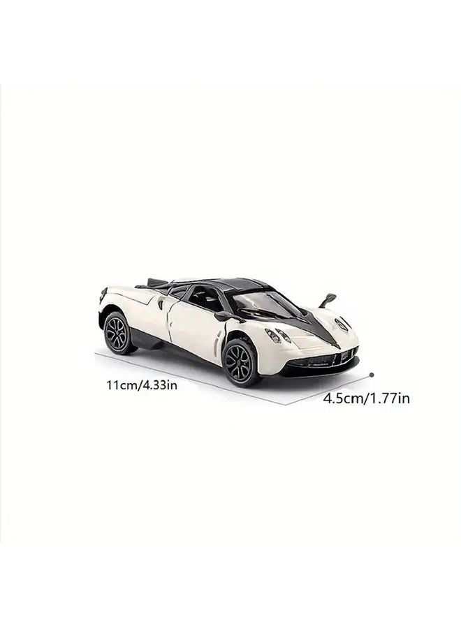Sound Of The Night Blue Pull Back Alloy Supercar Model Toy Car For Kids And Collectors - Image 3
