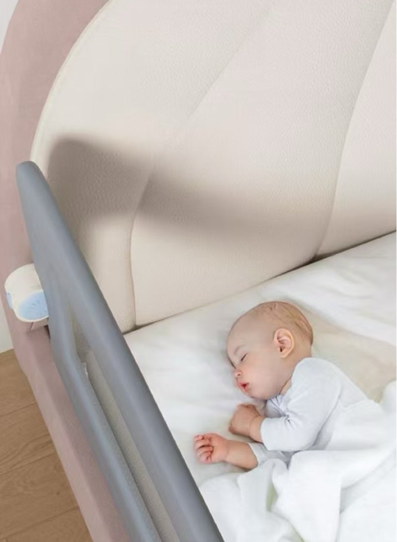2m Bed Rails Bed Rail Guards for Toddlers Baby Bed Guards Fold Down Safety Bedrail Adjustable Height Fence (1pcs)  - Image 4