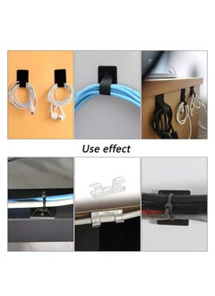 XiuWoo 304 pcs Management Organizer Kit with 4 Cable Sleeve Split, 45 Self Adhesive Cable Clips Holder, 5 Rolls and 30 Pcs Adhesive Ties, 200 Nylon Fasten Cable Ties for TV Office Car Desk Home 304 pcs Manag  - Image 3