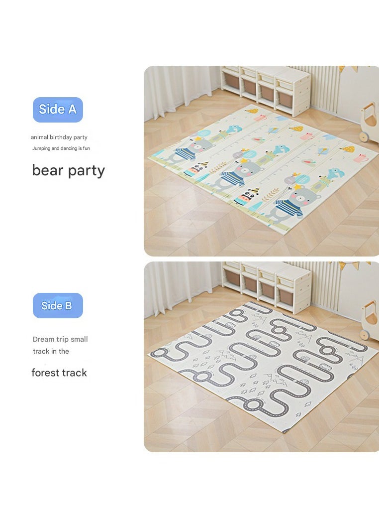 MHD Baby Home Crawling Mat Xpe Thick Folding 200*180*1cm With Handbag  - Image 1