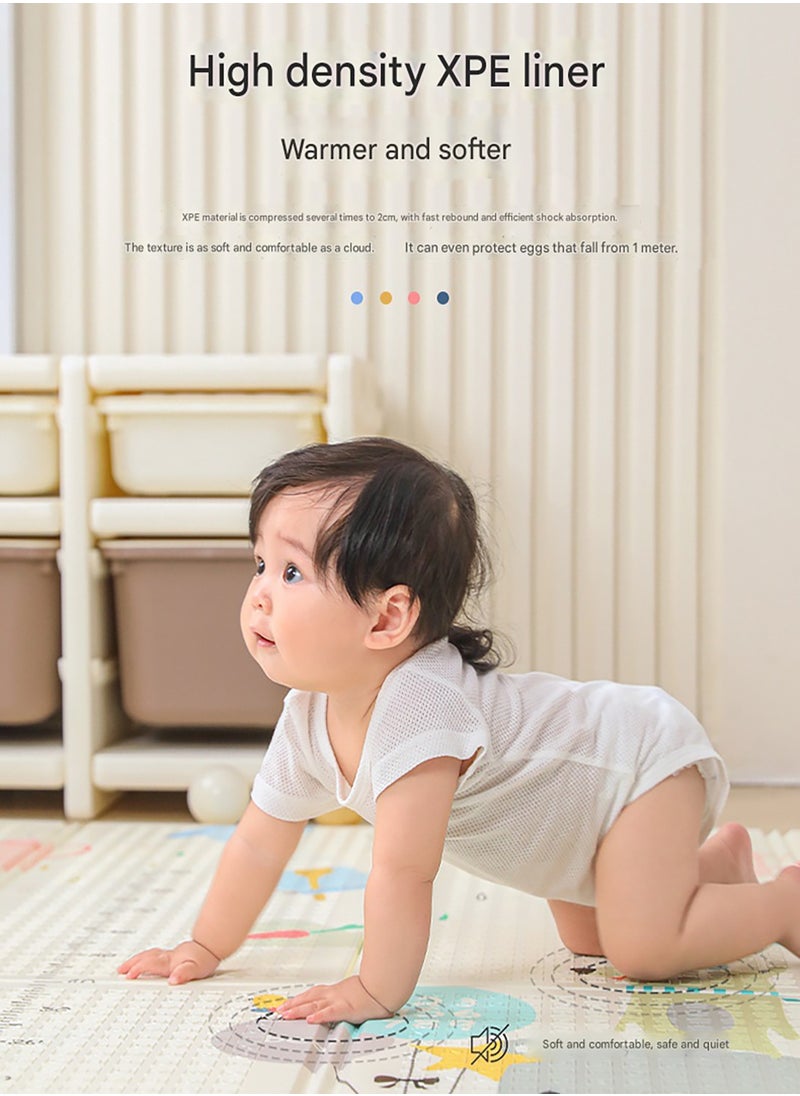MHD Baby Home Crawling Mat Xpe Thick Folding 200*180*1cm With Handbag  - Image 4