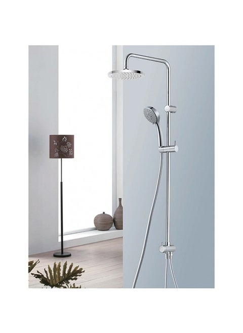 shower handle faucet Chrome Wall Mounted Bath Shower Set 5 systems 3240 torino
