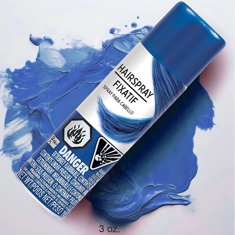 amscan Colour Hair Spray 90ml - Temporary Blue Hair Color Spray - Image 2