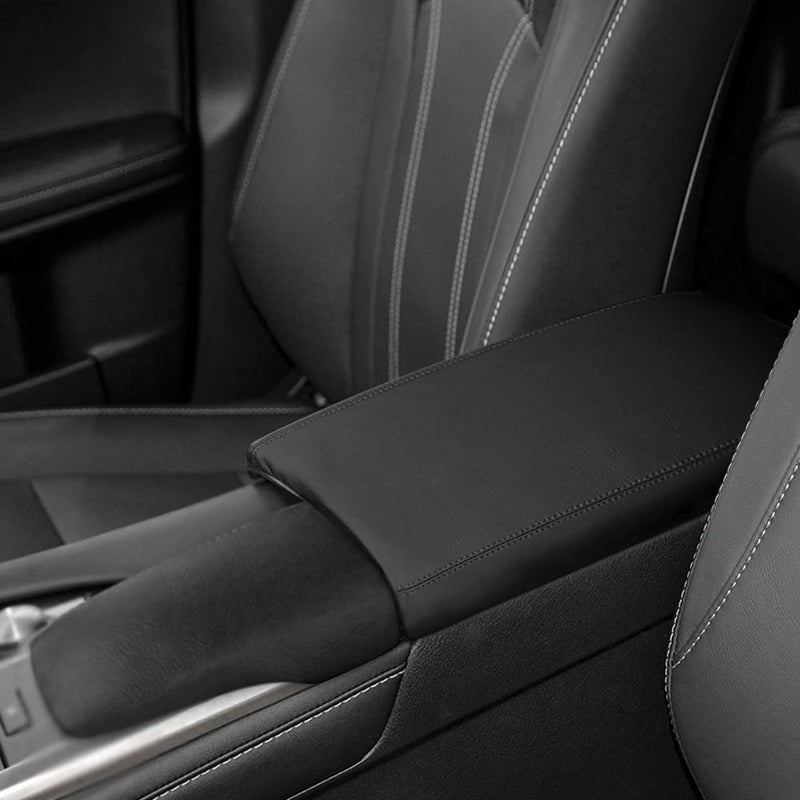DEYTOP Center Console Cover for Lexus RX350 20162022 Accessories Car Armrest Cover for Lexus RX350L 450H 2022 2021 2020 Leather Armrest Pad NOT for 2023 RX350 Black with Black Stitches