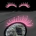 Iprokiu 1 Pair High Intensity Reflective Headlight Eyelash Stickers Waterproof Fake Eyelash Stickers for SUV Truck Funny Car Decoration Pink - Image 2