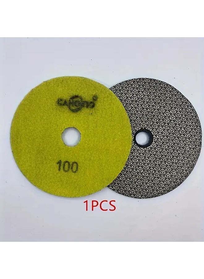 1 قطعة وسادة تلميع ماسية مطلية بالكهرباء حبيبات 100 للرخام الجرانيت الخرسانة المعدن - Image 1