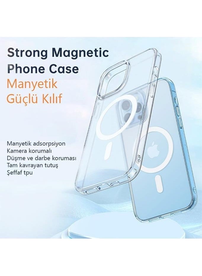 Mcdodo - Apple iPhone 14 Pro Max Compatible Transparent Magsafe Case PC-3093 - Image 1