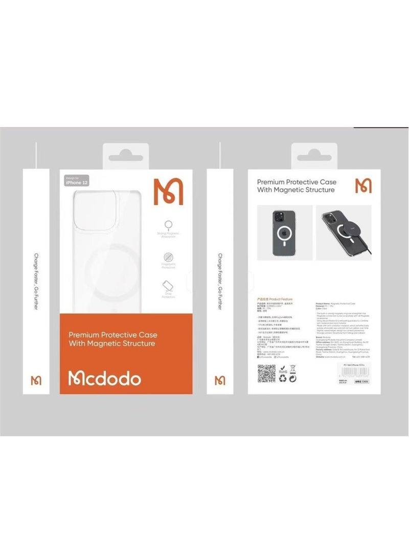 Mcdodo - Apple iPhone 14 Pro Max Compatible Transparent Magsafe Case PC-3093 - Image 1