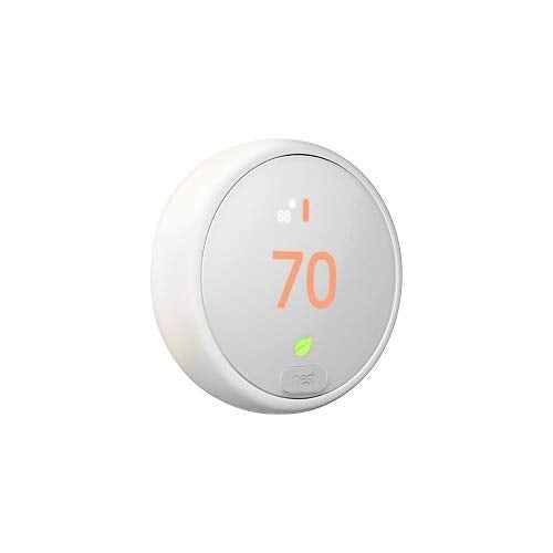 Google Nest Thermostat E - Programmable Smart Thermostat for Home - 3rd Generation Nest Thermostat - Works with Alexa,White - Image 1