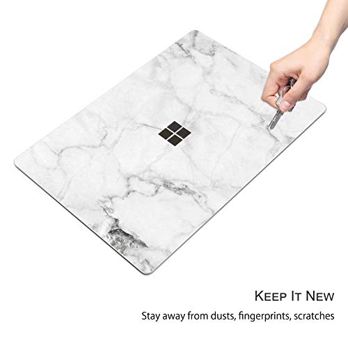Digi-Tatoo Ultra Thin Protective Cover Skin Decal Sticker for Microsoft Surface Laptop 5 (2022 Release) 13.5", Easy Apply, Anti-Scratch, Residue Free Vinyl Skin [Fresh Marble] - Image 3