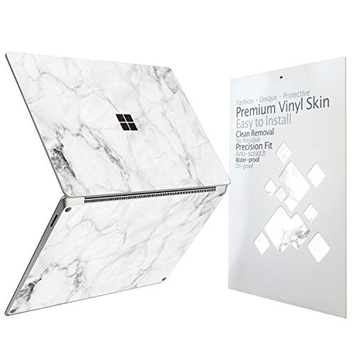 Digi-Tatoo Ultra Thin Protective Cover Skin Decal Sticker for Microsoft Surface Laptop 5 (2022 Release) 13.5", Easy Apply, Anti-Scratch, Residue Free Vinyl Skin [Fresh Marble] - Image 2