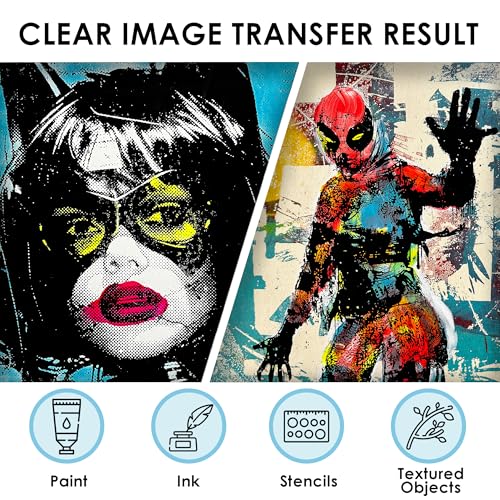 GELELF Upgraded Gel Printing Plate No Aging & Bubbling, Mini Size 3" x 5" Reusable Gel Plates for Monoprinting -Printmaking Art Supplies for Card Making, Book Press, Journaling, Scrapbooking - Image 2