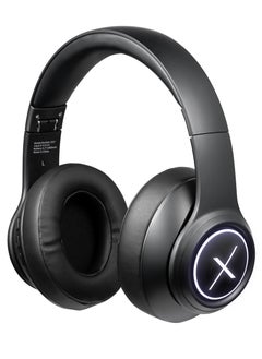 Volkano Volkano SoundSweeper Series Active Noise Cancelling Foldable Wireless Head Phones, FM Radio, Hands - Free Calling, AUX input - Black, 1 Year Warranty  - Image 2