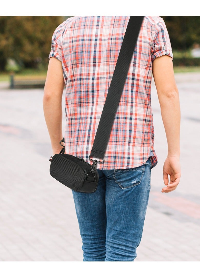 Compatible with Beats Pill 2024 Speaker Mesh Nylon Shoulder Strap Bag Speaker Crossbody Carrying Case - Image 3