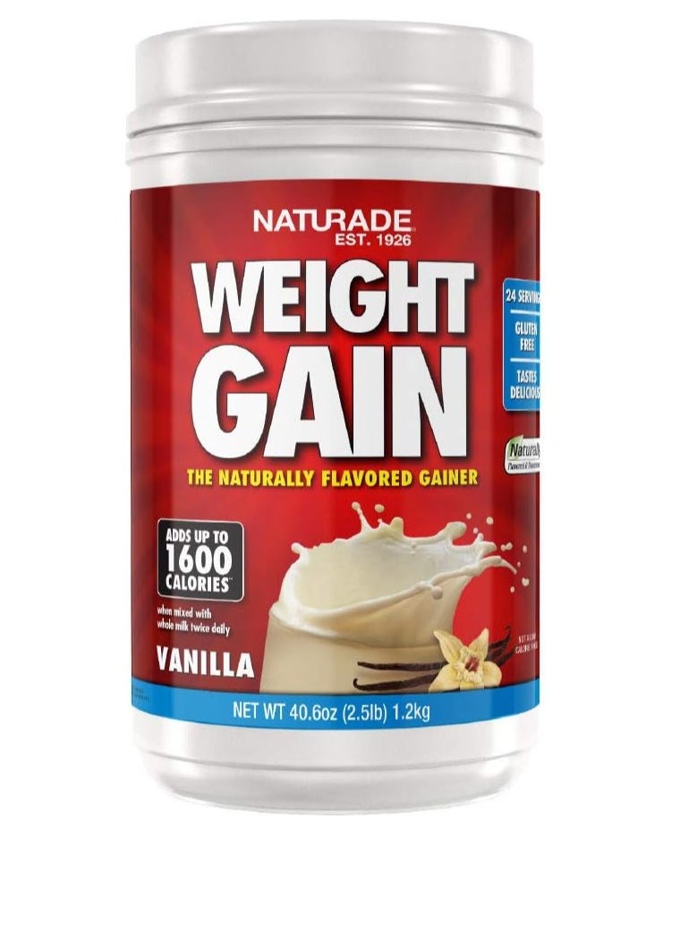 Naturade Weight Gain instant drink Vanilla 40.6oz  - Image 1