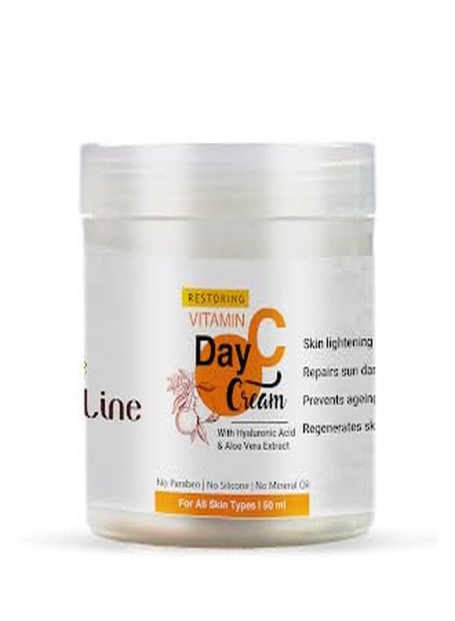 Vedic Line Vedicline Vitamin C Day Cream, Stops Signs Of Aging, For Dull & Damaged Skin With Citrus Lemon Extract, Aloe Vera, Sweet Almond Oil, For Bright Skin, 50ml - Image 1