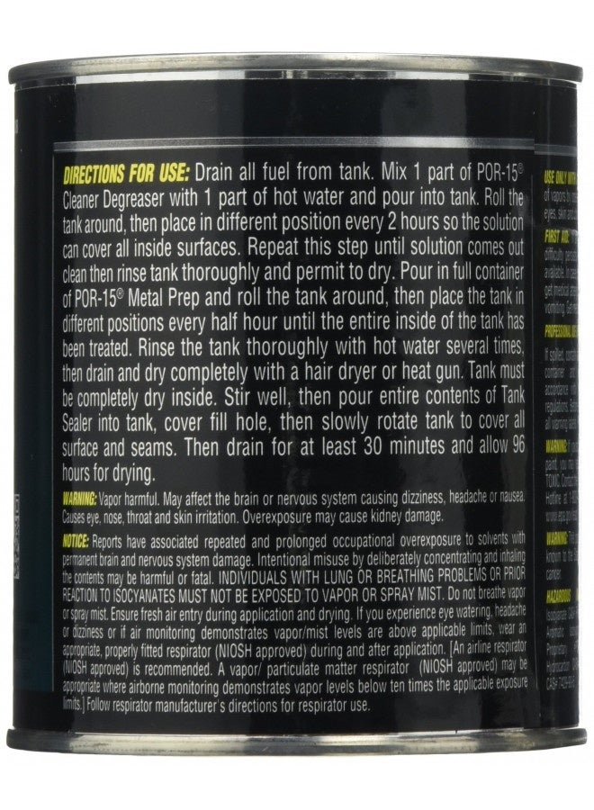 Por-15 Fuel Tank Sealer, Stops Rust, Corrosion And Leaks, Seals Pinholes And Seams, Non-Porous, Flexible Film, 16 Ounces - Image 2