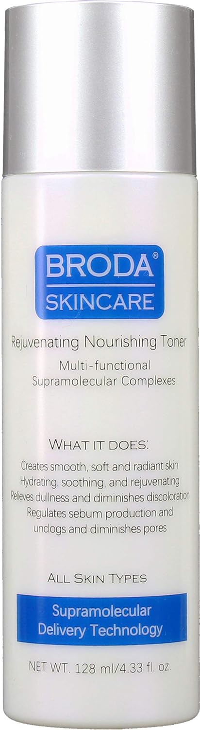 Broda Skincare Rejuvenating Facial Toner Nourishing Hydrating Net Weight 433 ounces 128 millimeters