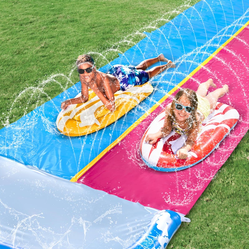 JOYIN 2 Pack Inflatable Body Boards for Water Slides, Swimming Pool Floating Learn to Swim, Summer Water Fun Toy for Kids (Red,Yellow) - Image 5