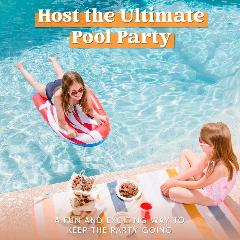 JOYIN 2 Pack Inflatable Body Boards for Water Slides, Swimming Pool Floating Learn to Swim, Summer Water Fun Toy for Kids (Red,Yellow) - Image 4