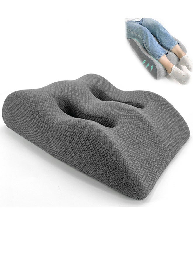 Bukela Leg Elevation Pillow with Memory Foam, High-Density Leg Rest Elevating Wedge Pillow Relieves Leg Pain, Improves Blood Circulation, Reduces Swelling,Breathable and Washable Cover,Lumbar Support Pillow for Sleeping Reading Relaxing - Image 1