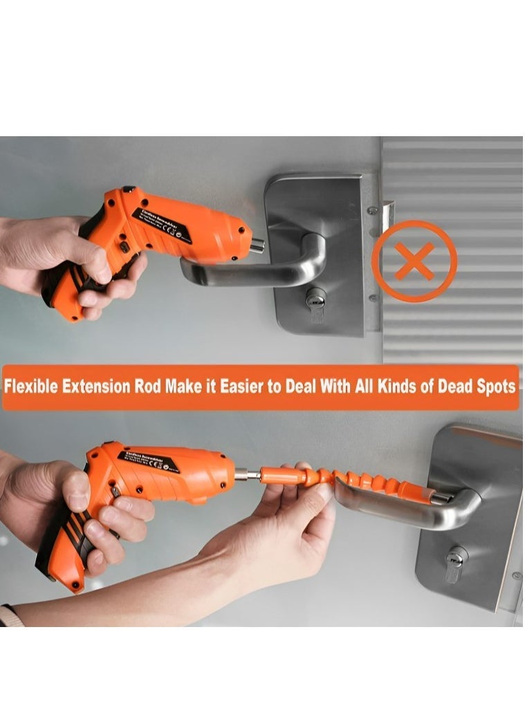 Denx Mini Cordless Rechargeable Electric Screwdriver With Accessories Suitable For Home Dx2502 - Image 4