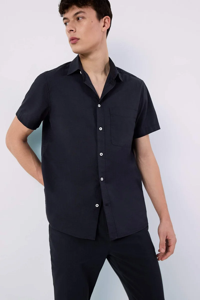 DeFacto Regular Fit Polo Collar Short Sleeve Shirt