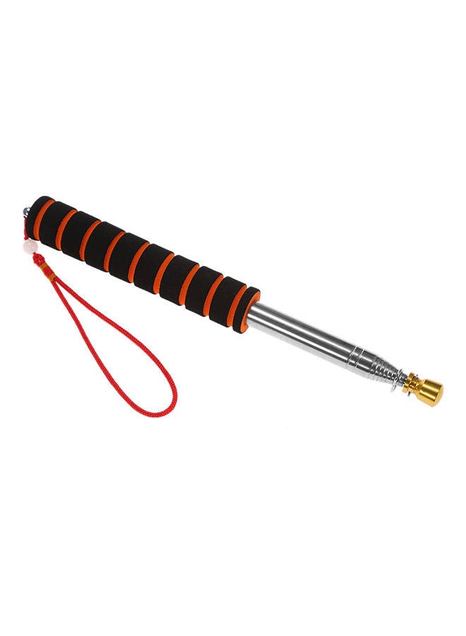 NIBEMINENT 2.5 Meters Flagpole Stainless Steel Telescopic Flag Pole Black & Orange 0.143kg - Image 2